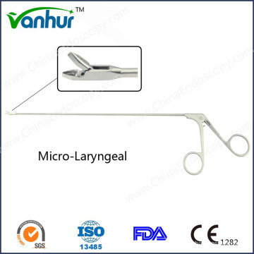 EN T Laryngoscopie Instruments Micro-Laryngée (tête triangulaire)
